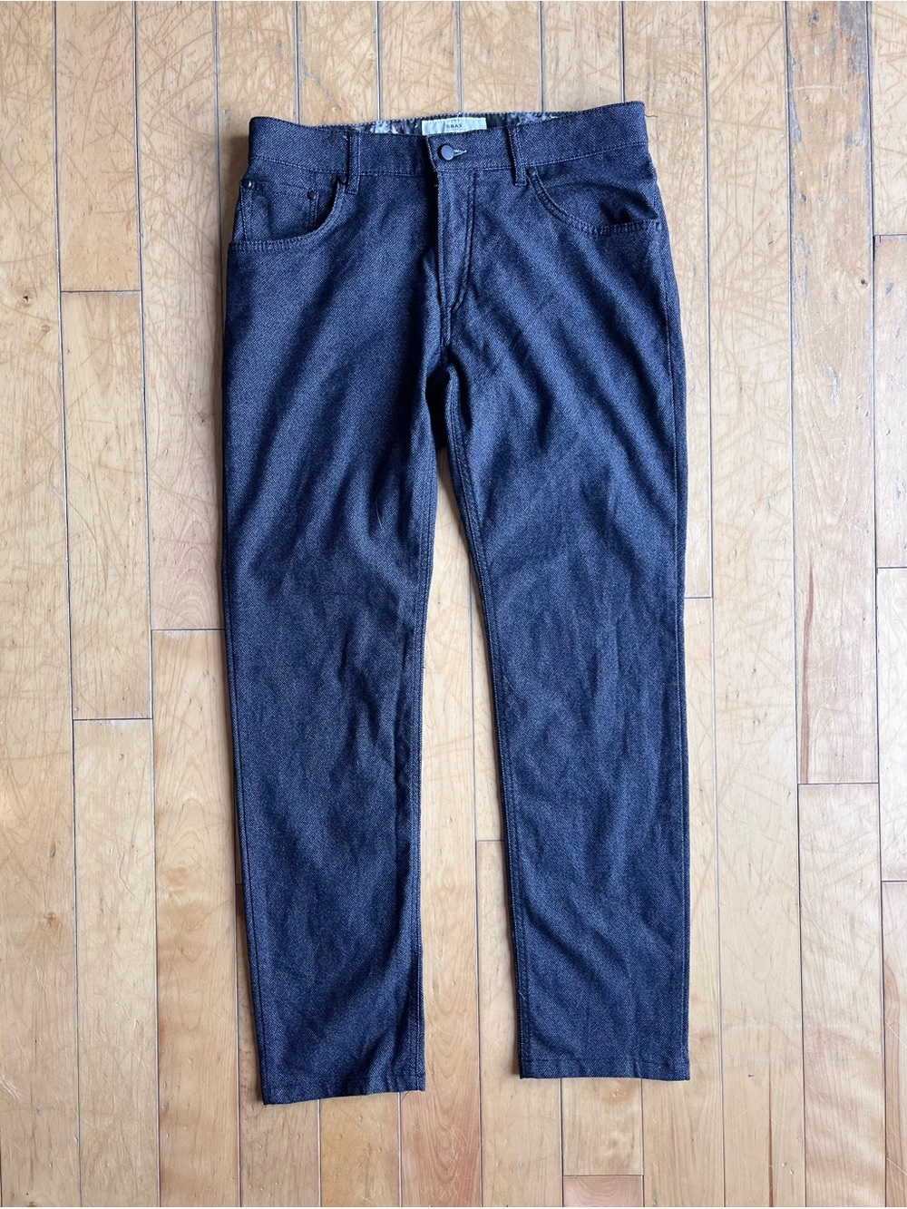 BRAX Style « Chuck » Modern Charcoal Slim‑Straight Trousers Size 32 X 32